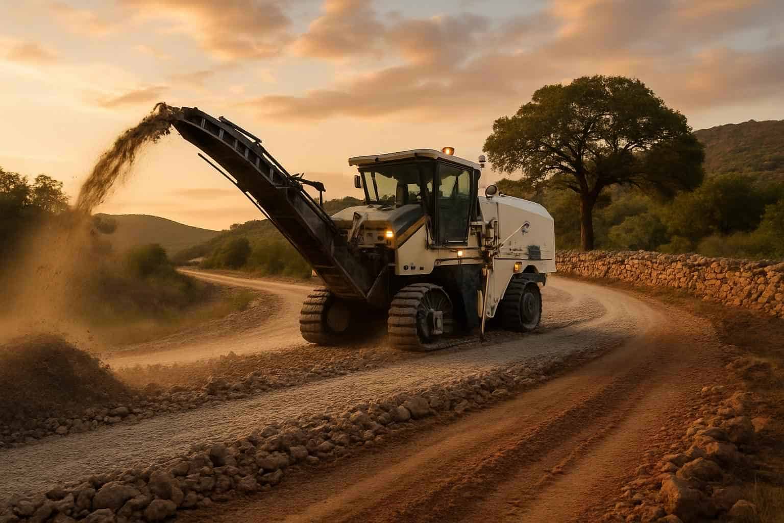 Rock Milling for Roads in Willow City Texas