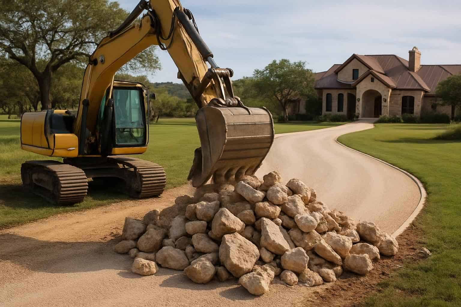 Rock Removal for Driveways in Luckenbach Texas