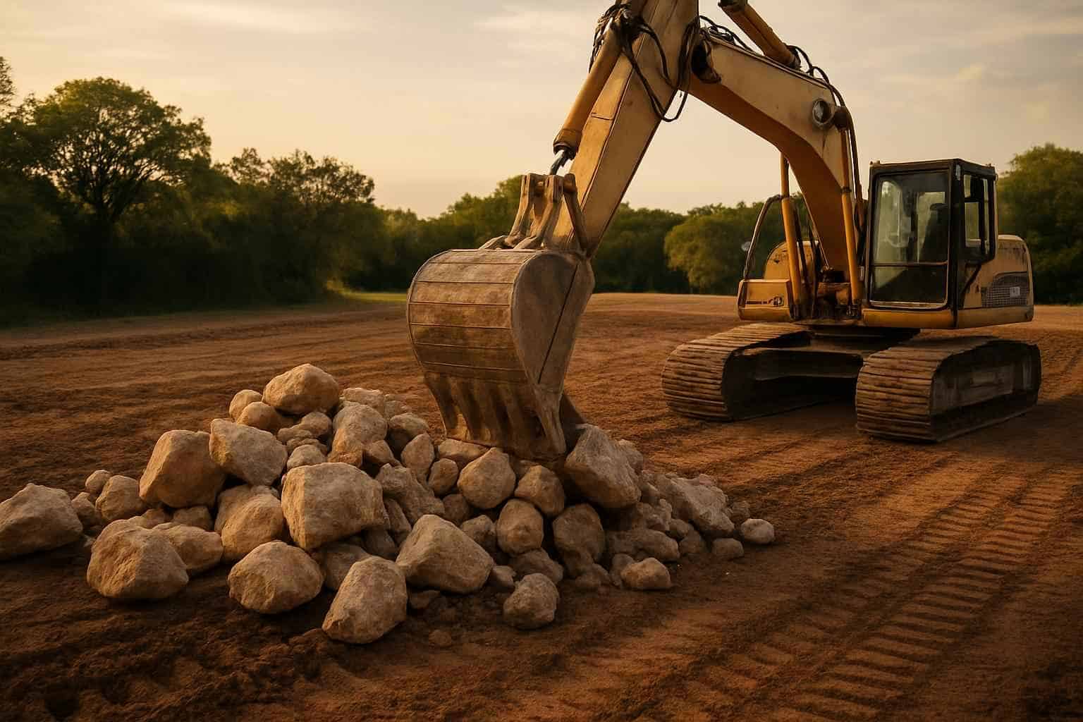 Rock Removal for Pads in Luckenbach Texas