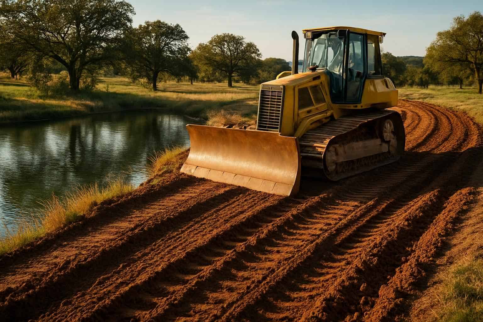 Shoreline Grading in Hye Texas