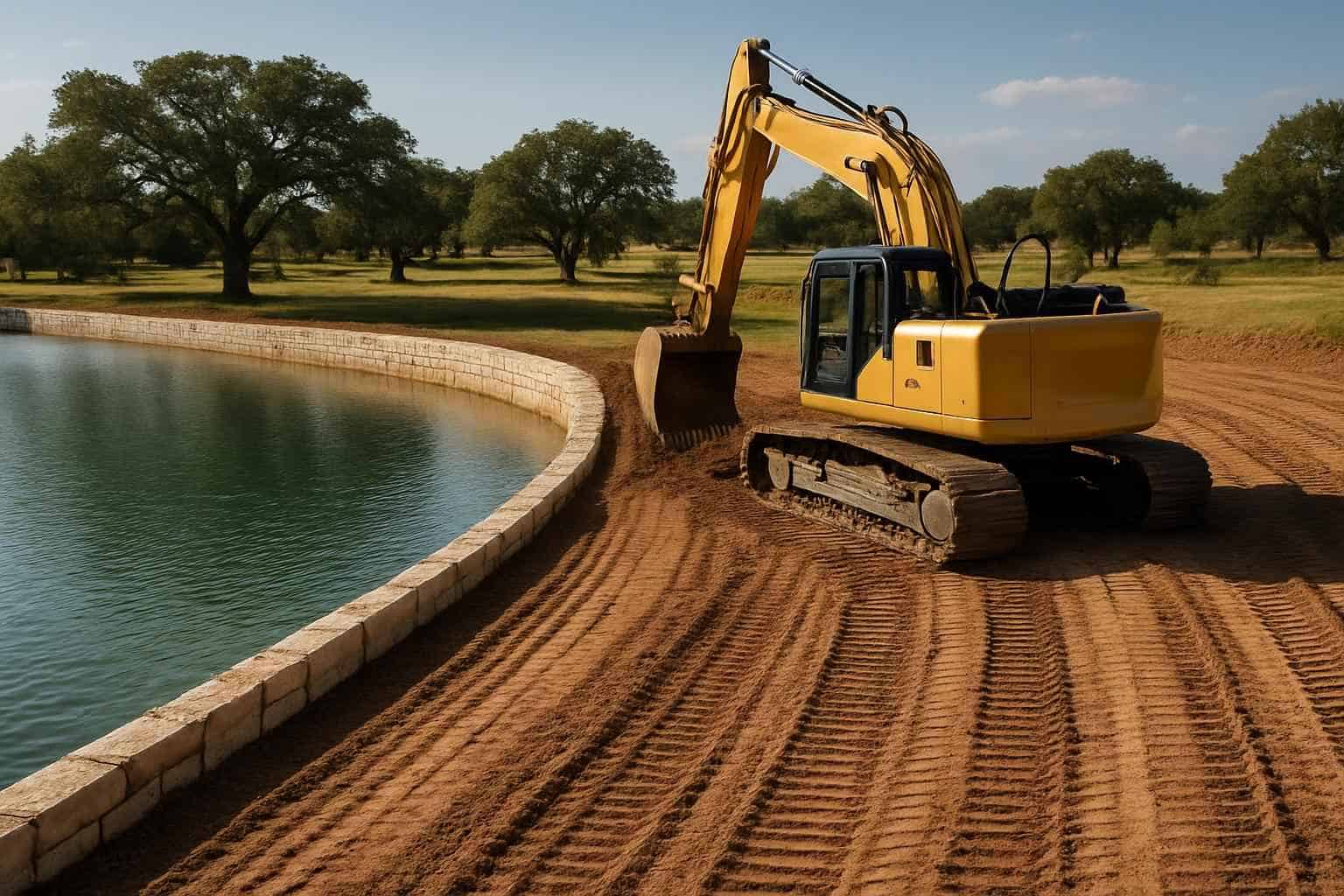 Shoreline Grading in Willow City Texas