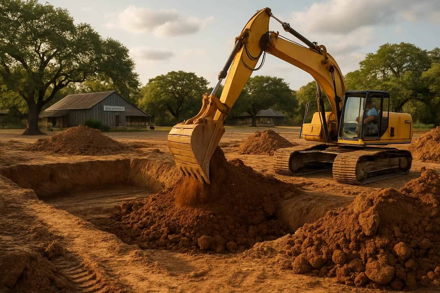 Site Excavation in Luckenbach Texas