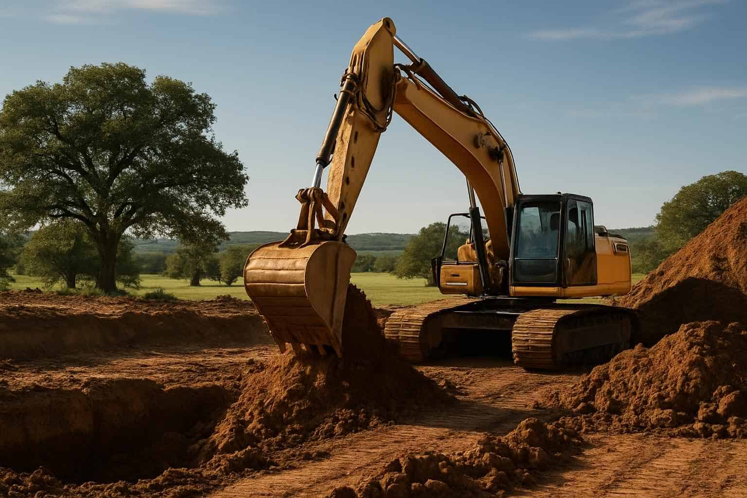 Site Excavation in Stonewall Texas