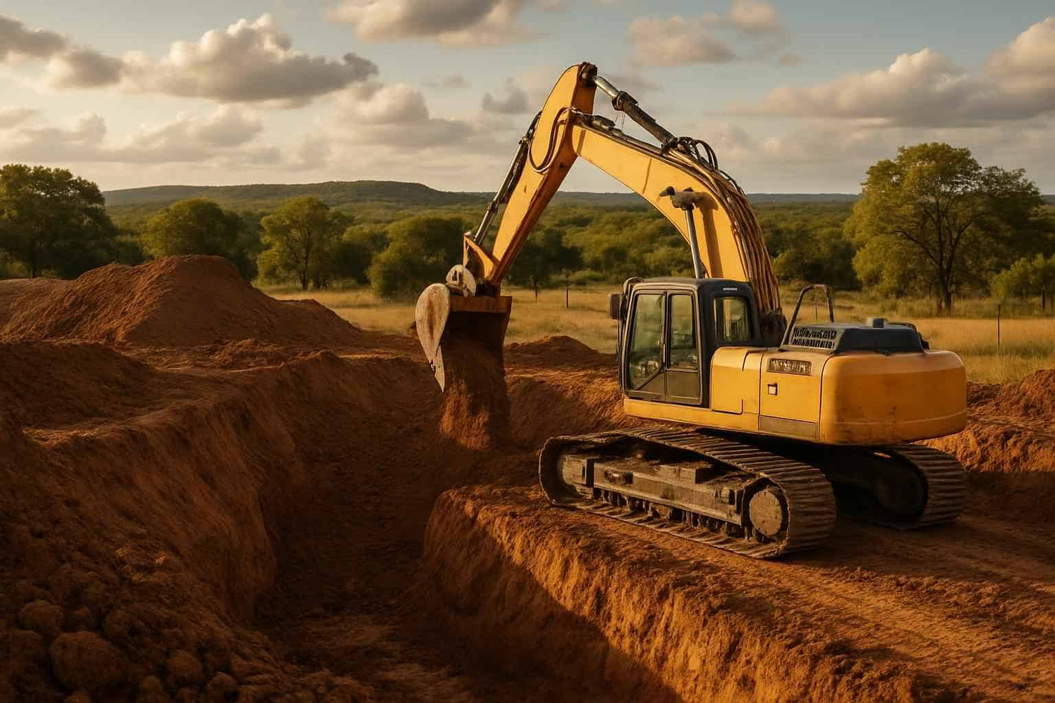 Site Excavation in Willow City Texas