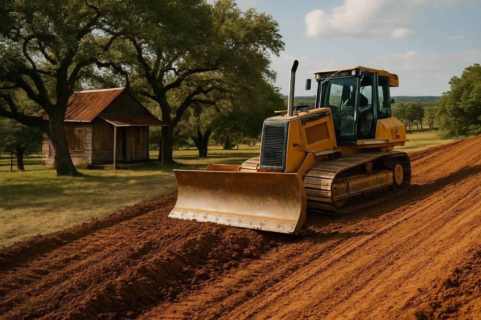 Slope Grading in Luckenbach Texas