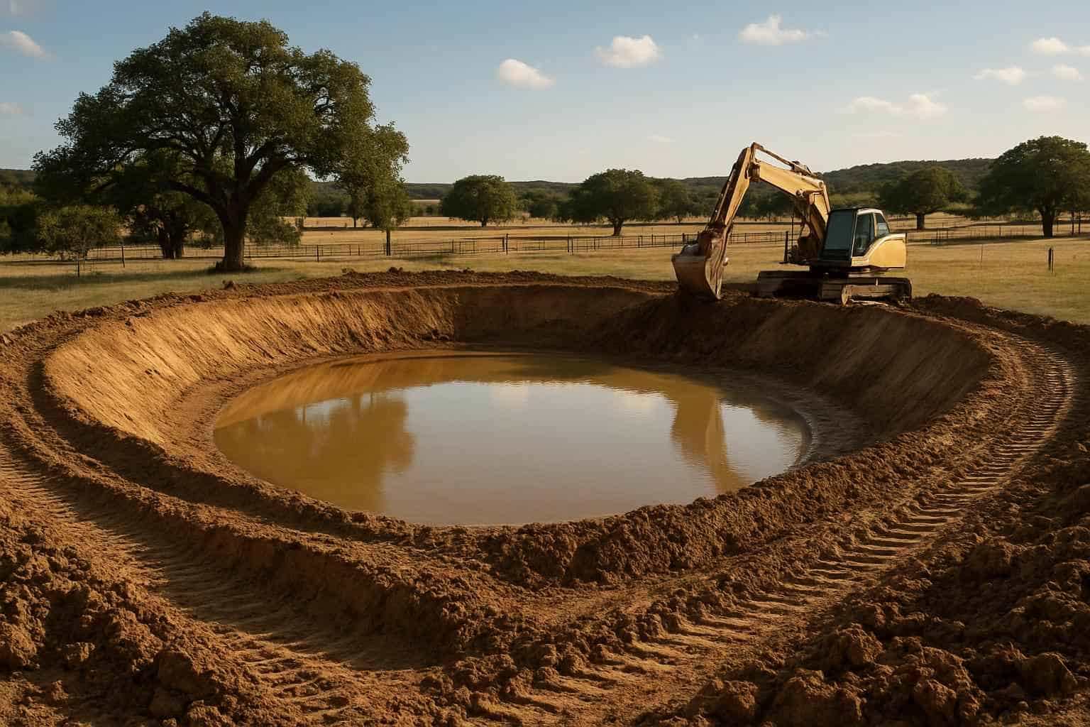 Stock Tank Excavation in Hye Texas