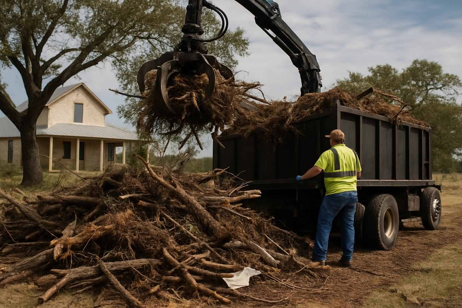 Storm Debris Removal in Hye Texas