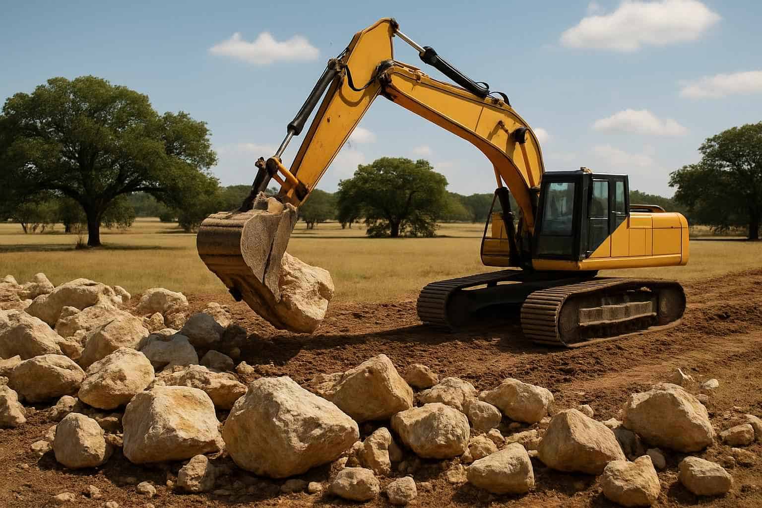 Surface Rock Removal in Luckenbach Texas