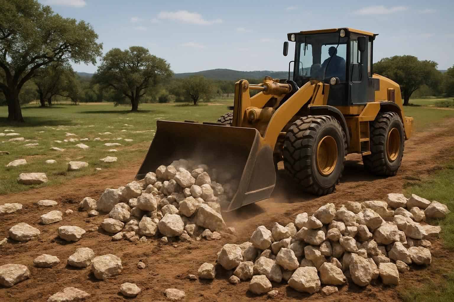 Surface Rock Removal in Stonewall Texas
