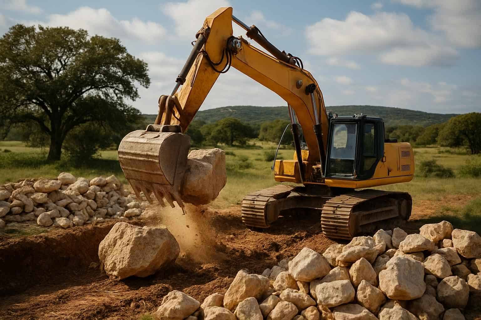 Surface Rock Removal in Willow City Texas