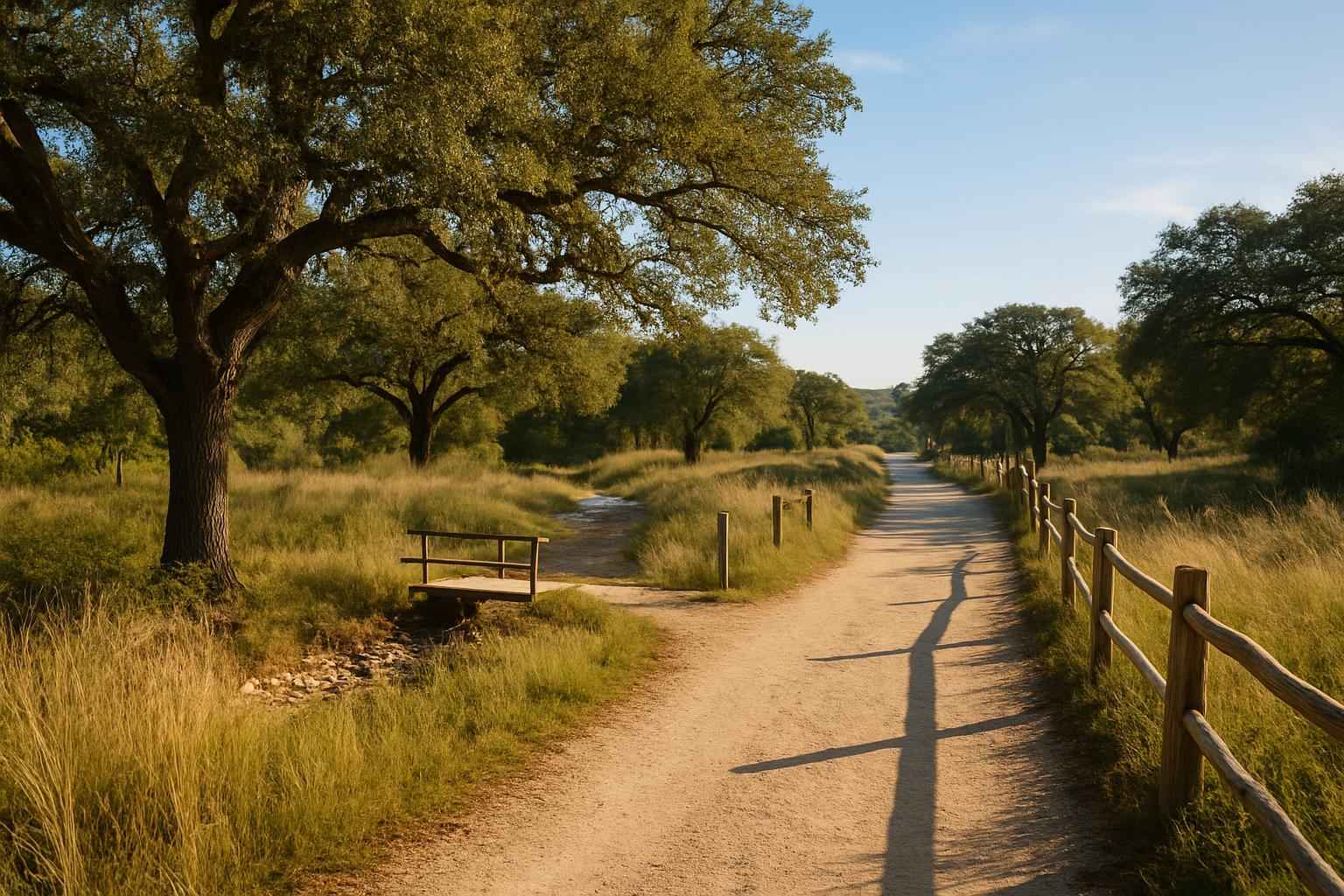 Trails and Access Paths in Luckenbach Texas