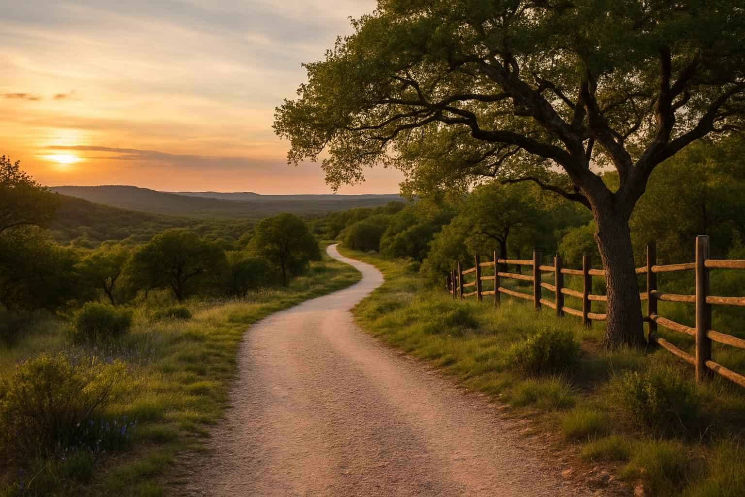 Trails and Access Paths in Willow City Texas