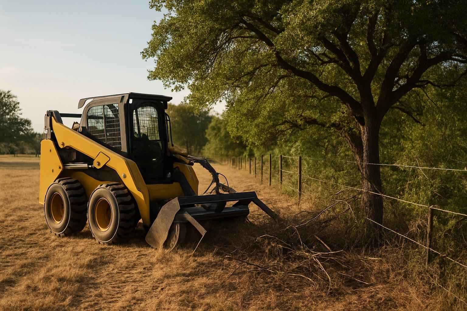 Tree and Brush Fence Clearing in Hye Texas