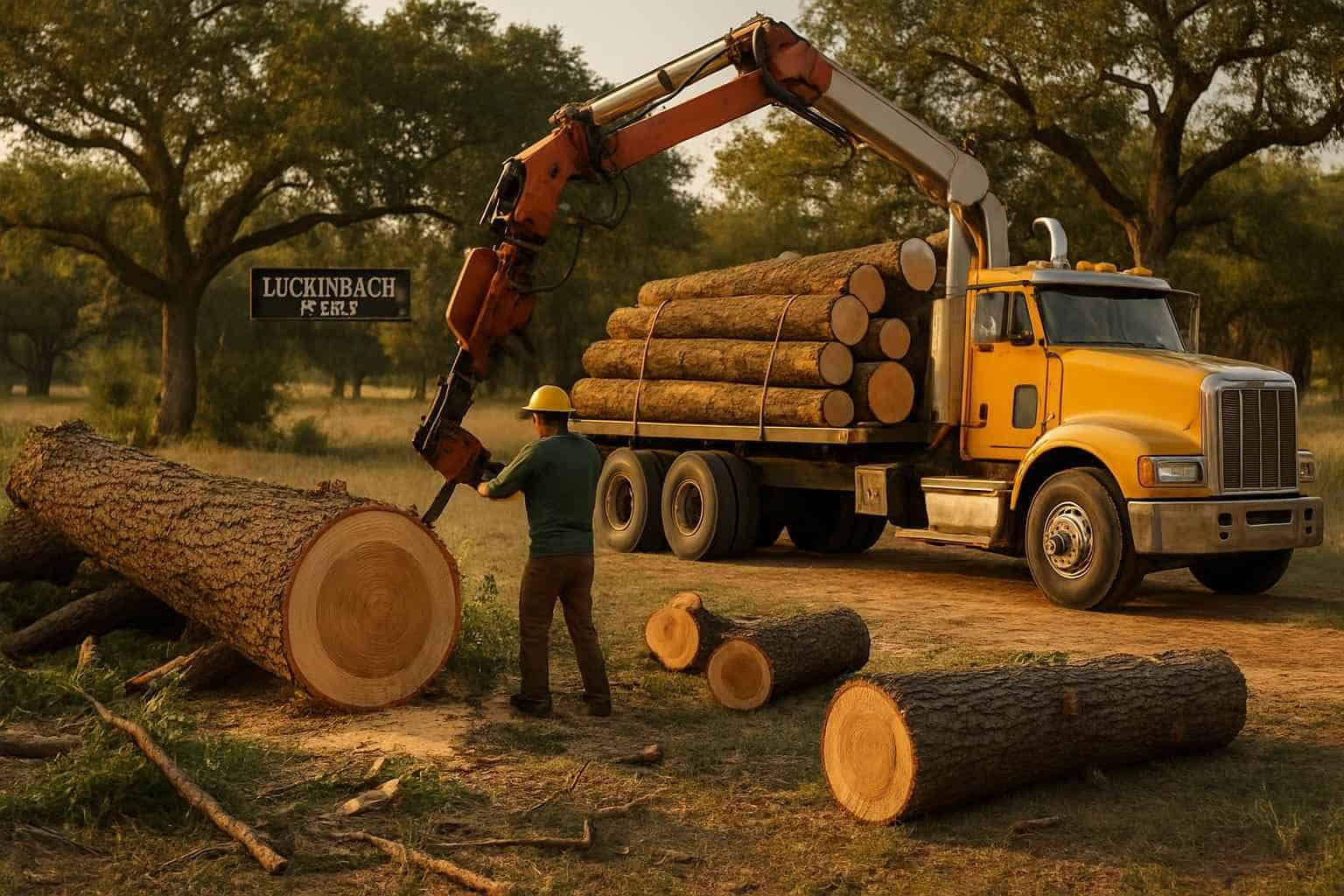 Tree Felling and Hauling in Luckenbach Texas