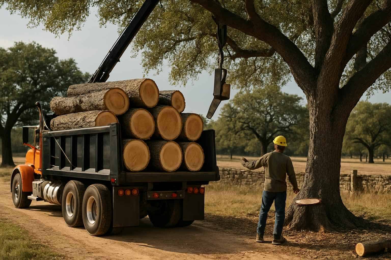 Tree Felling and Hauling in Stonewall Texas