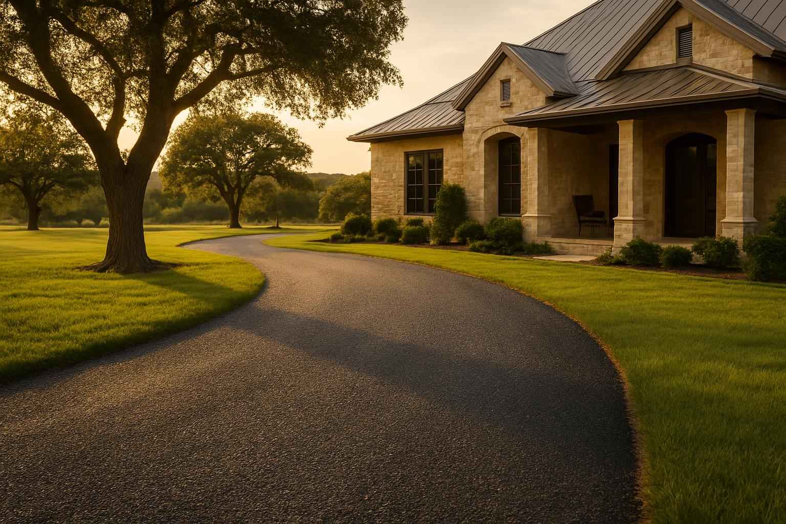 Two Course Chip Seal in Luckenbach Texas