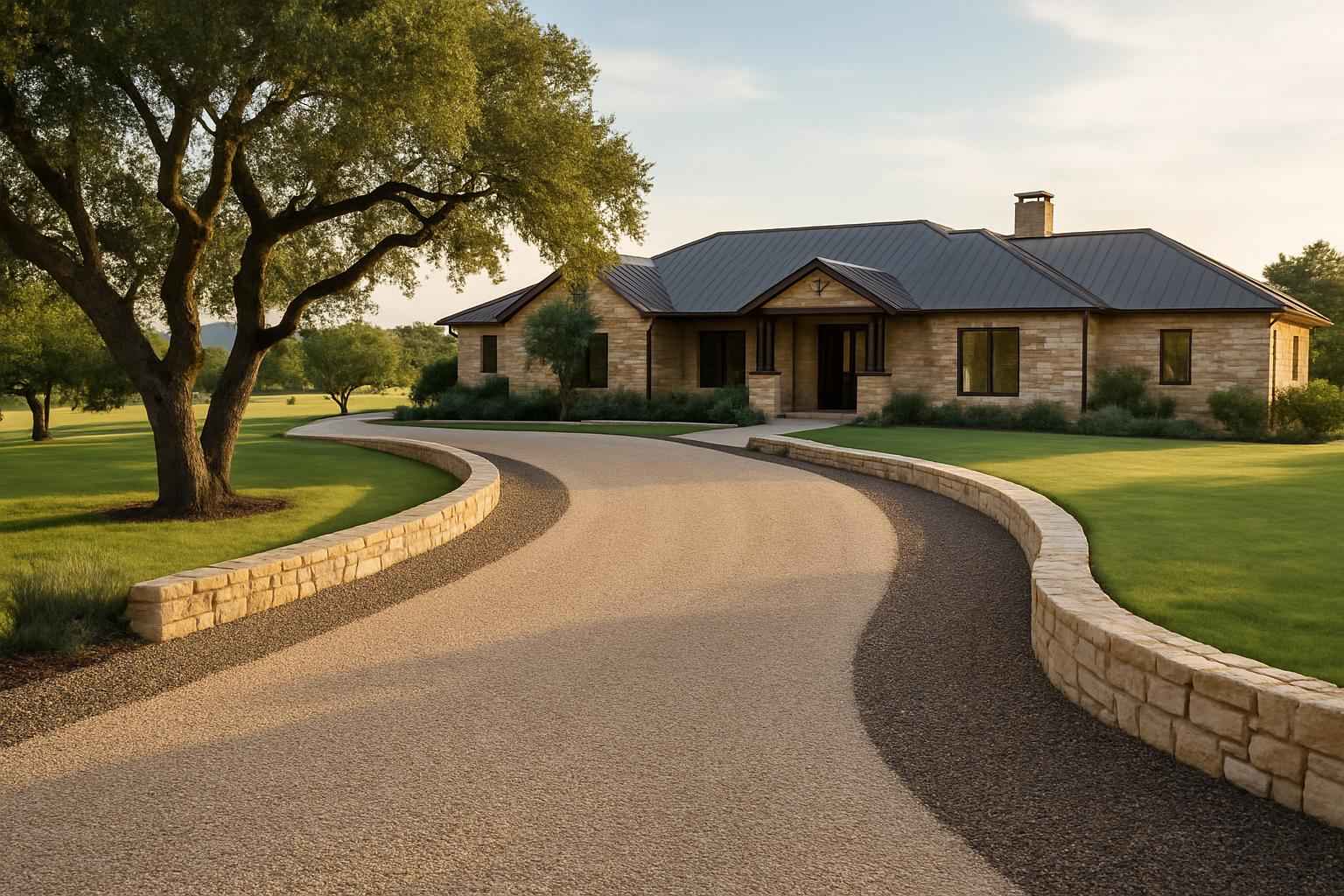 Two Course Chip Seal in Stonewall Texas