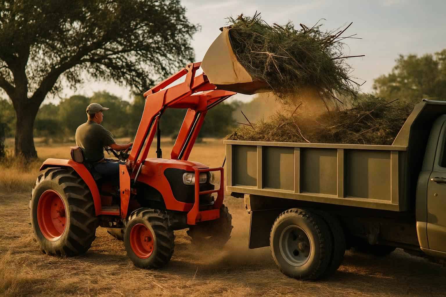 Underbrush Haul Off in Luckenbach Texas
