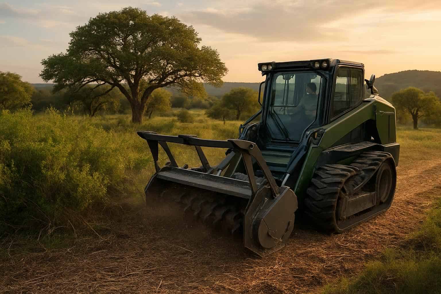 Underbrush Mulching in Willow City Texas