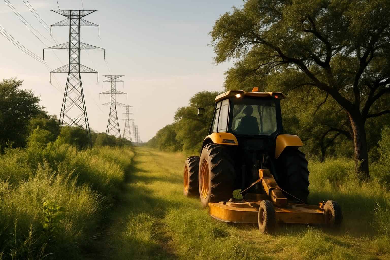 Vegetation Control ROW in Hye Texas