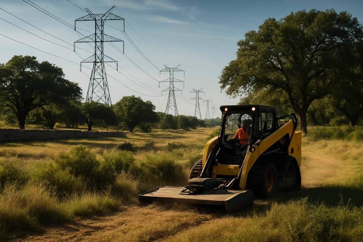 Vegetation Control ROW in Stonewall Texas