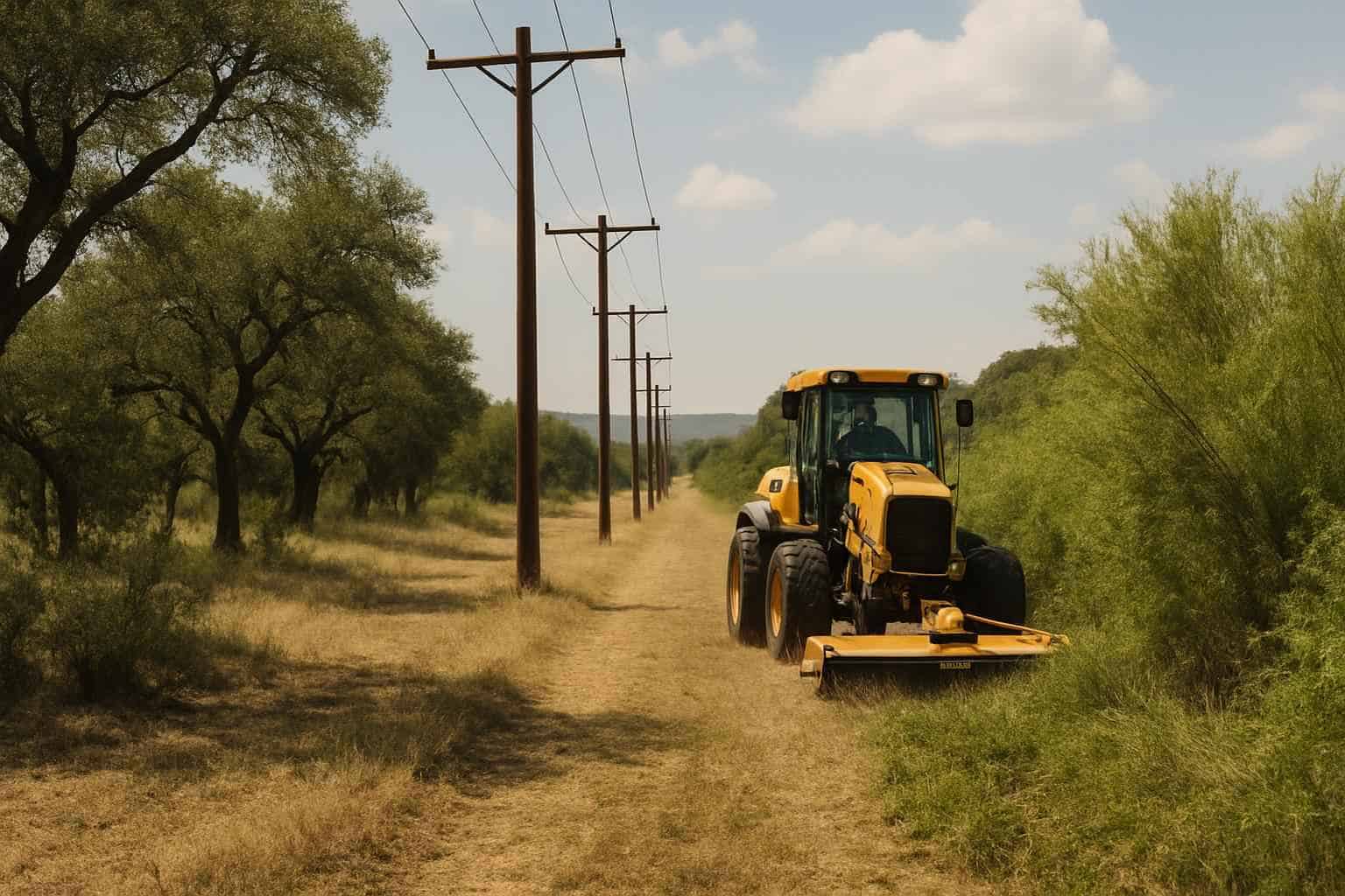 Vegetation Control ROW in Willow City Texas