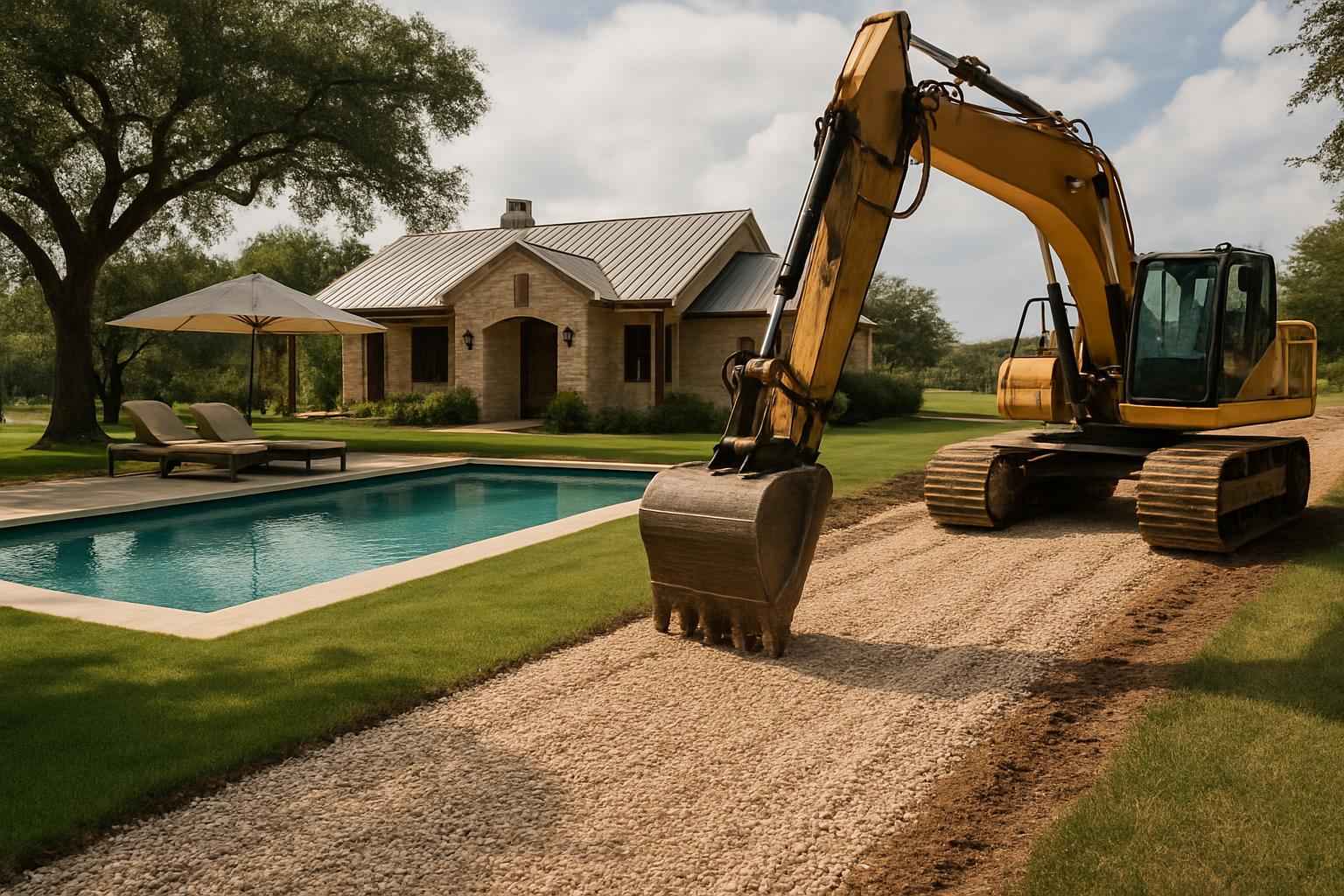 Access Prep for Pool Dig in Harper Texas