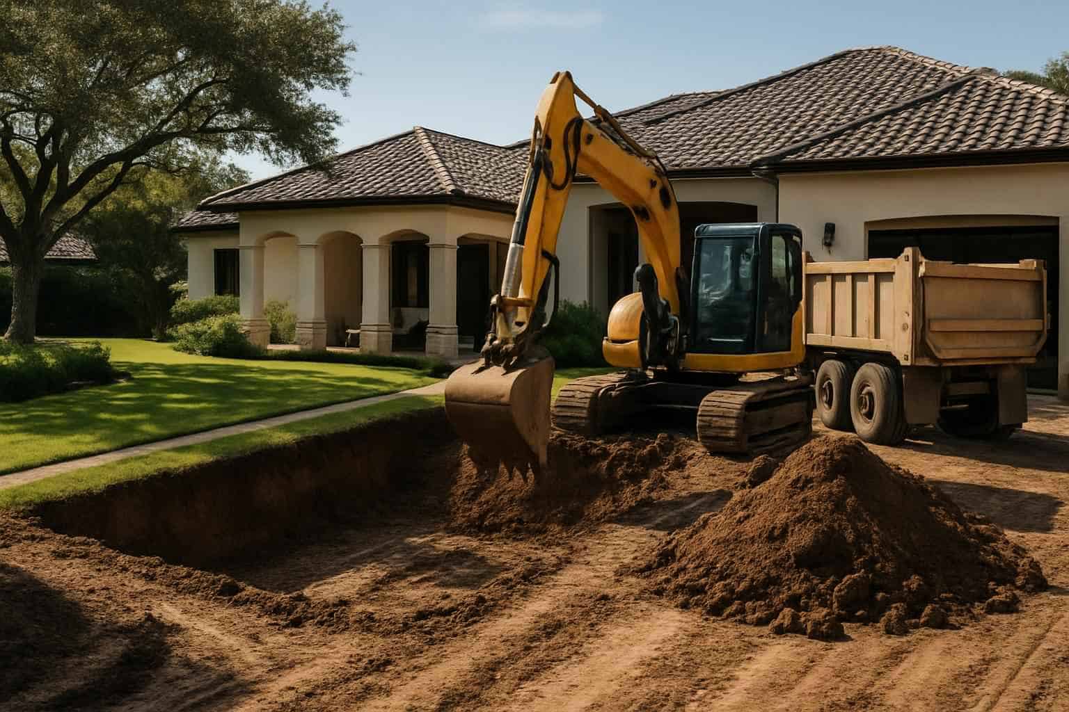 Access Prep for Pool Dig in Waring Texas