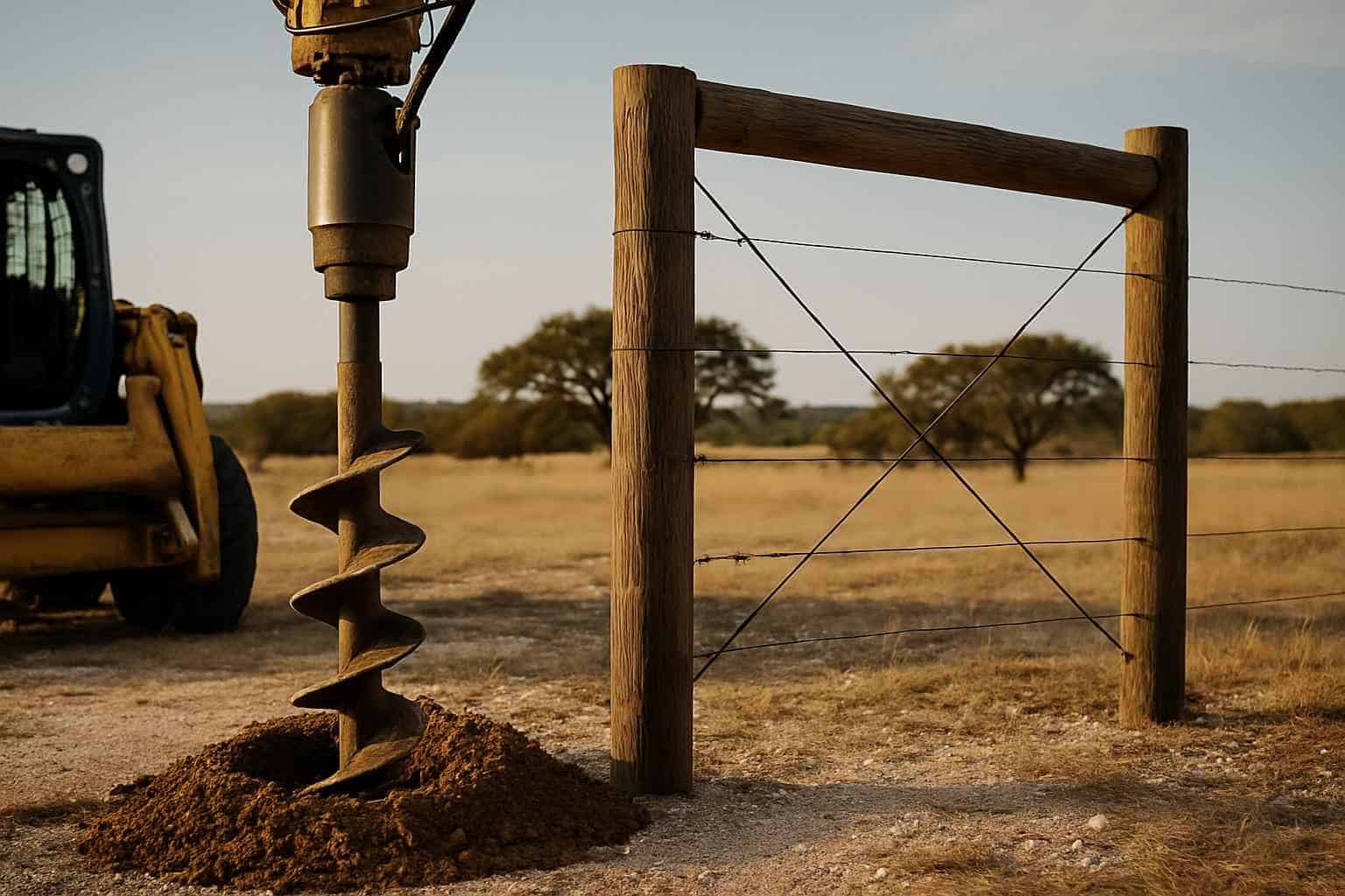 Auger Holes And H Braces In Harper Texas