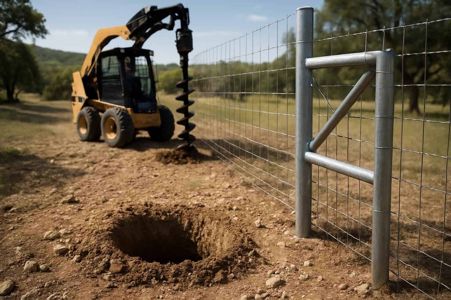Auger Holes and H Braces in Kerrville Texas
