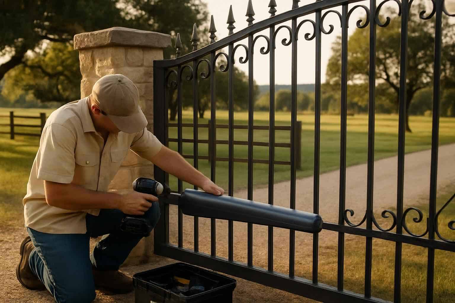 Automatic Gate Opener Prep in Doss Texas