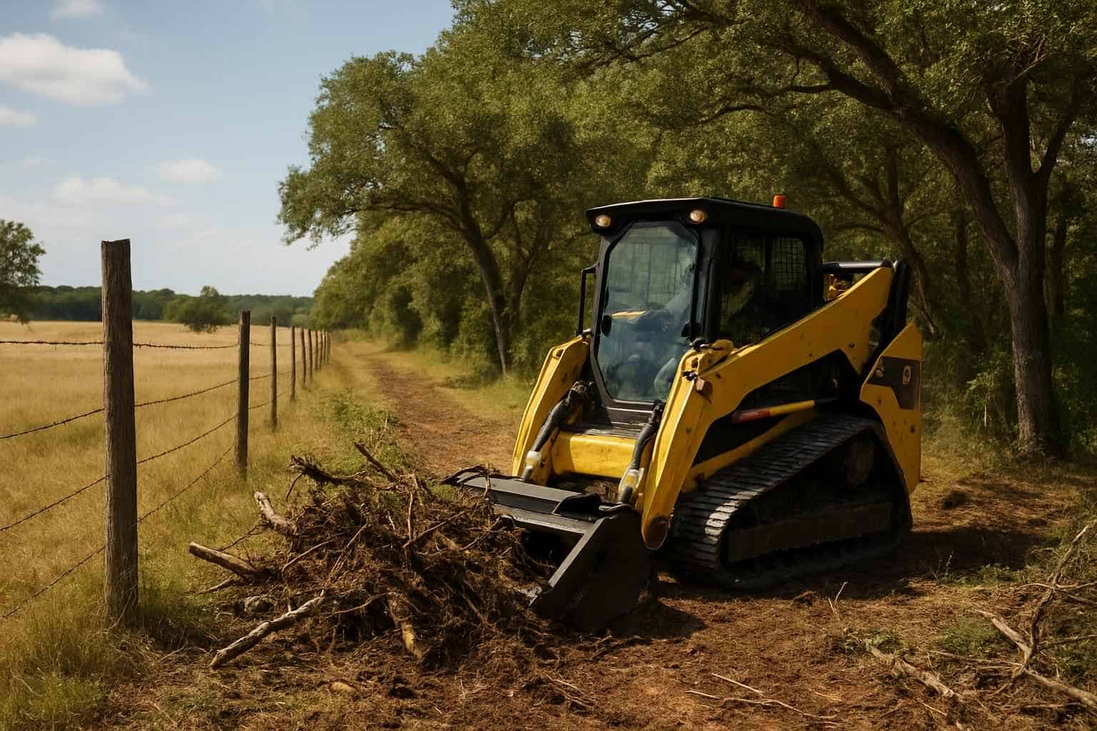 Boundary Line Clearing in Waring Texas