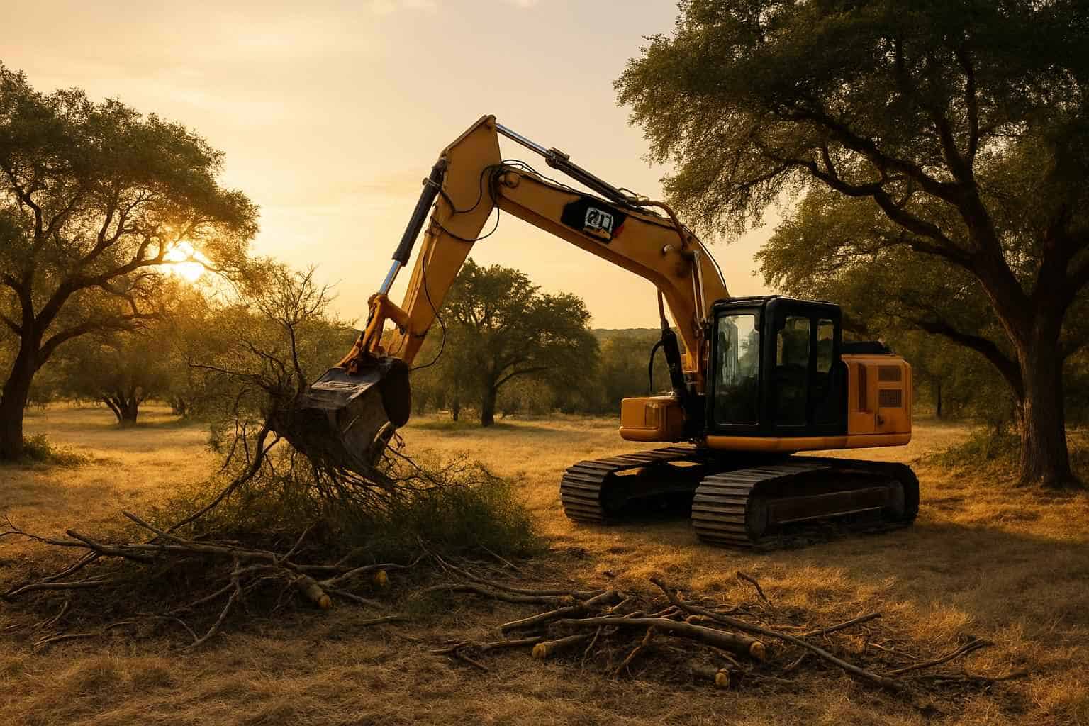 Brush and Tree Lot Clearing in Comfort Texas