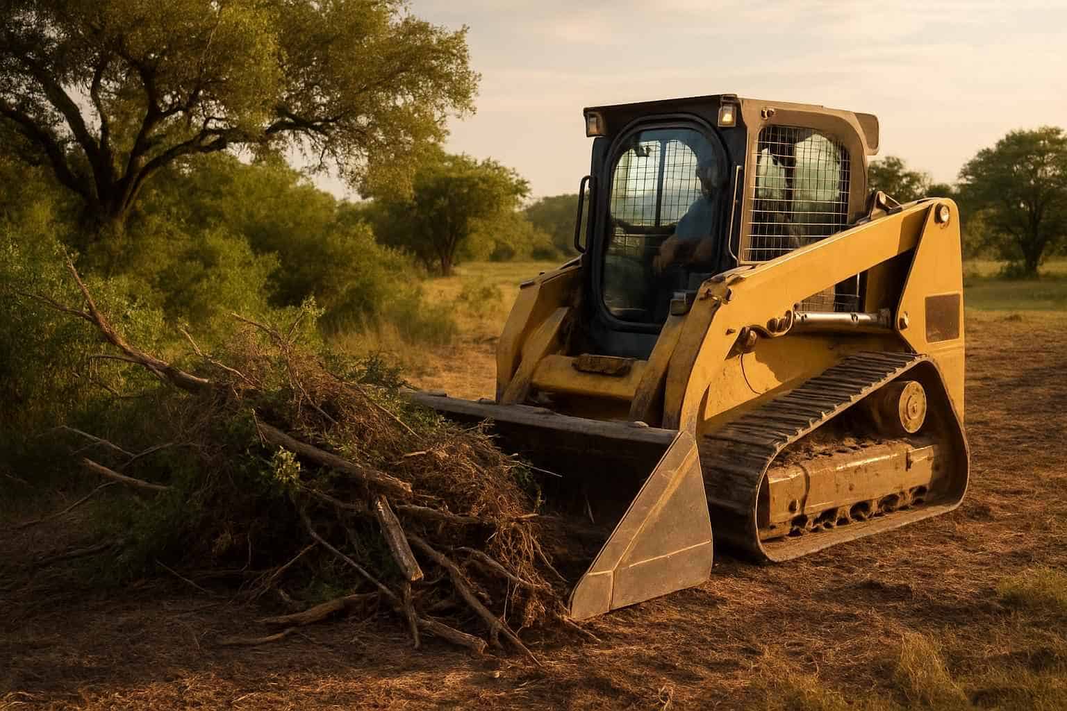 Brush and Tree Lot Clearing in Waring Texas
