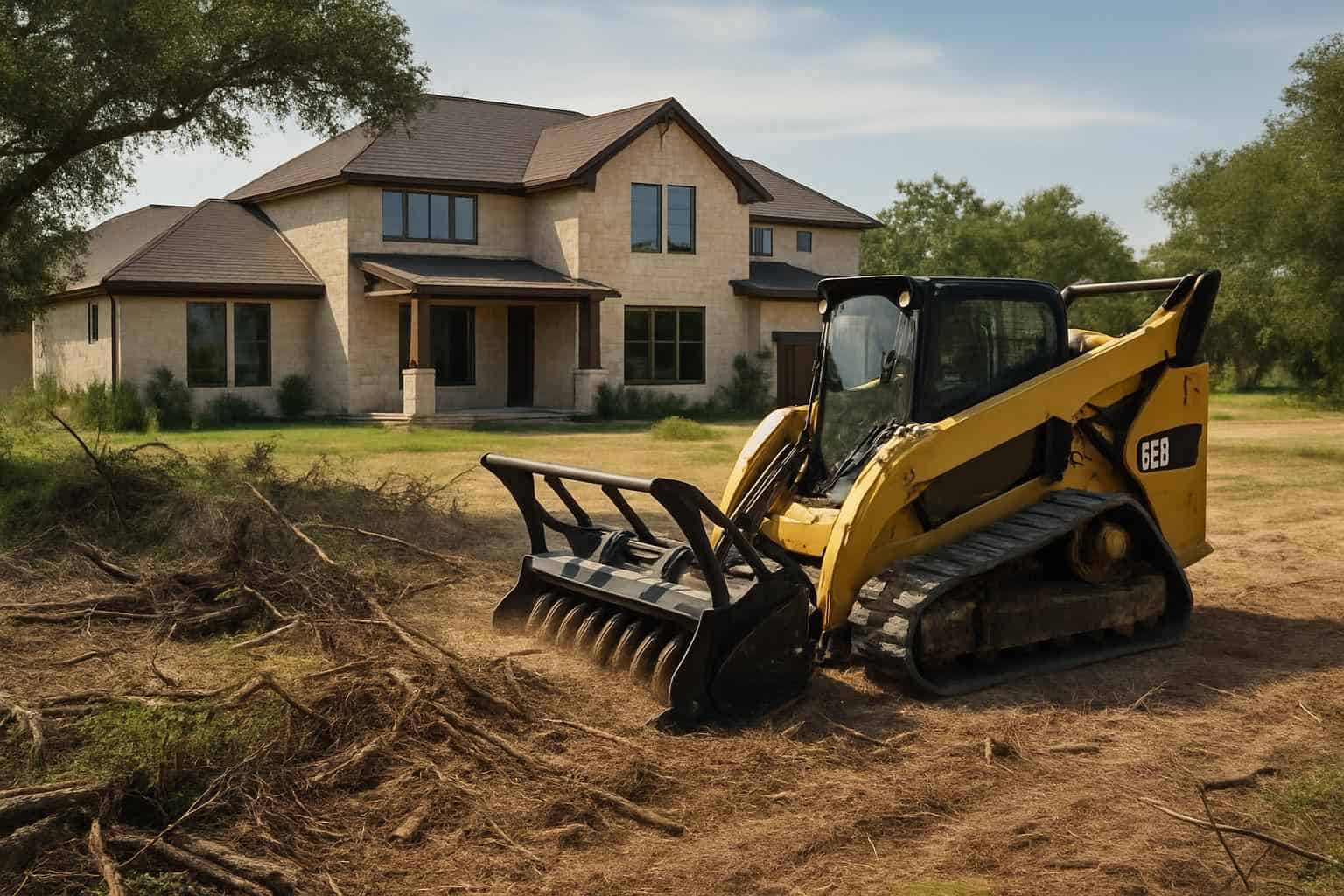Brush Clearing for New Builds in Center Point Texas