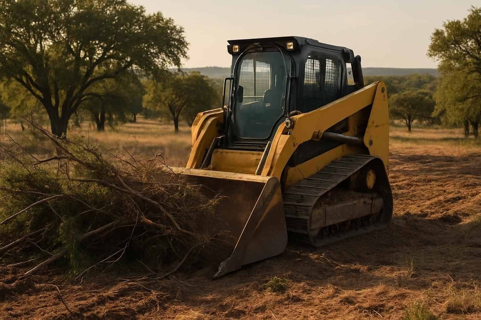 Brush Clearing for New Builds in Doss Texas