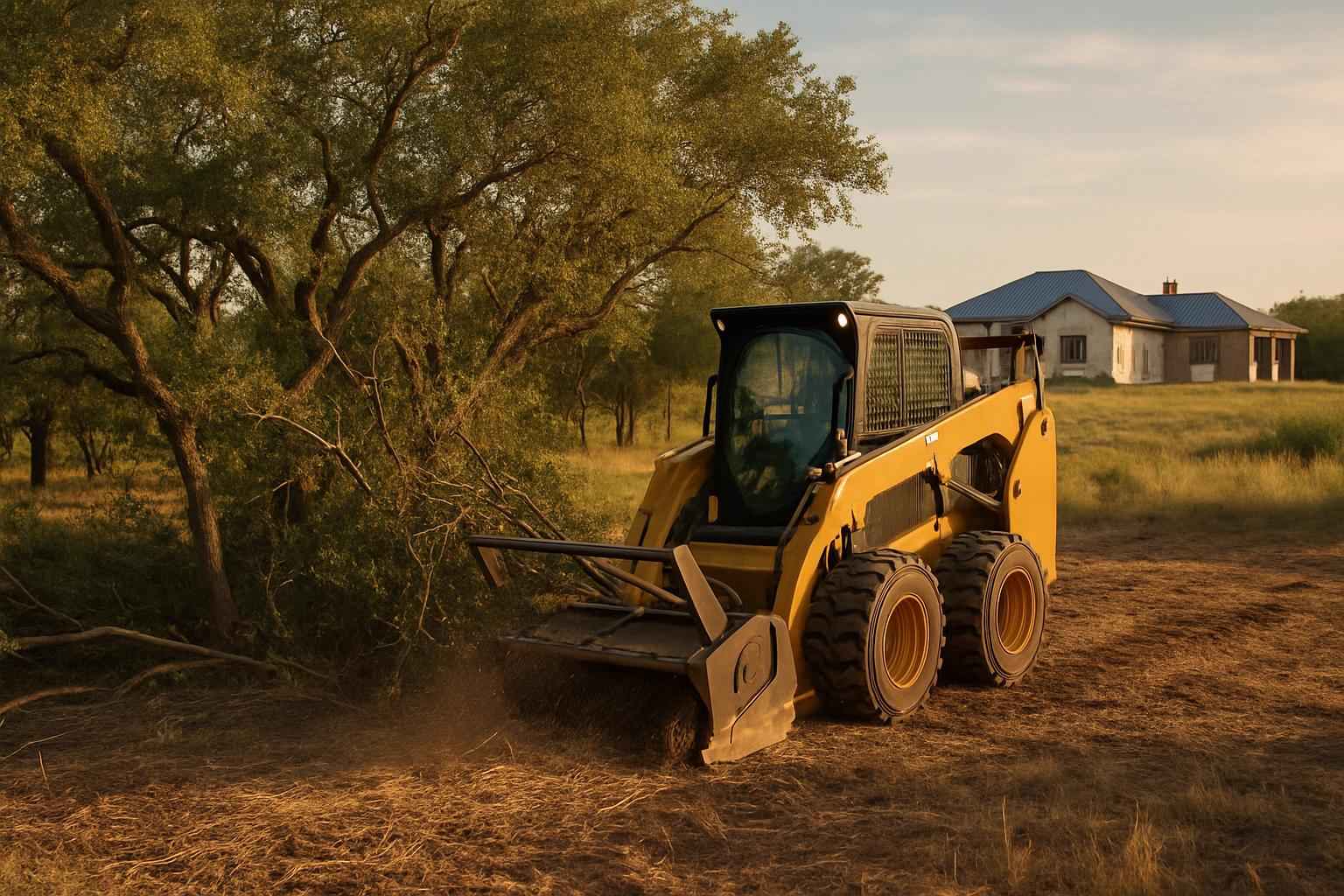 Brush Clearing for New Builds in Kerrville Texas