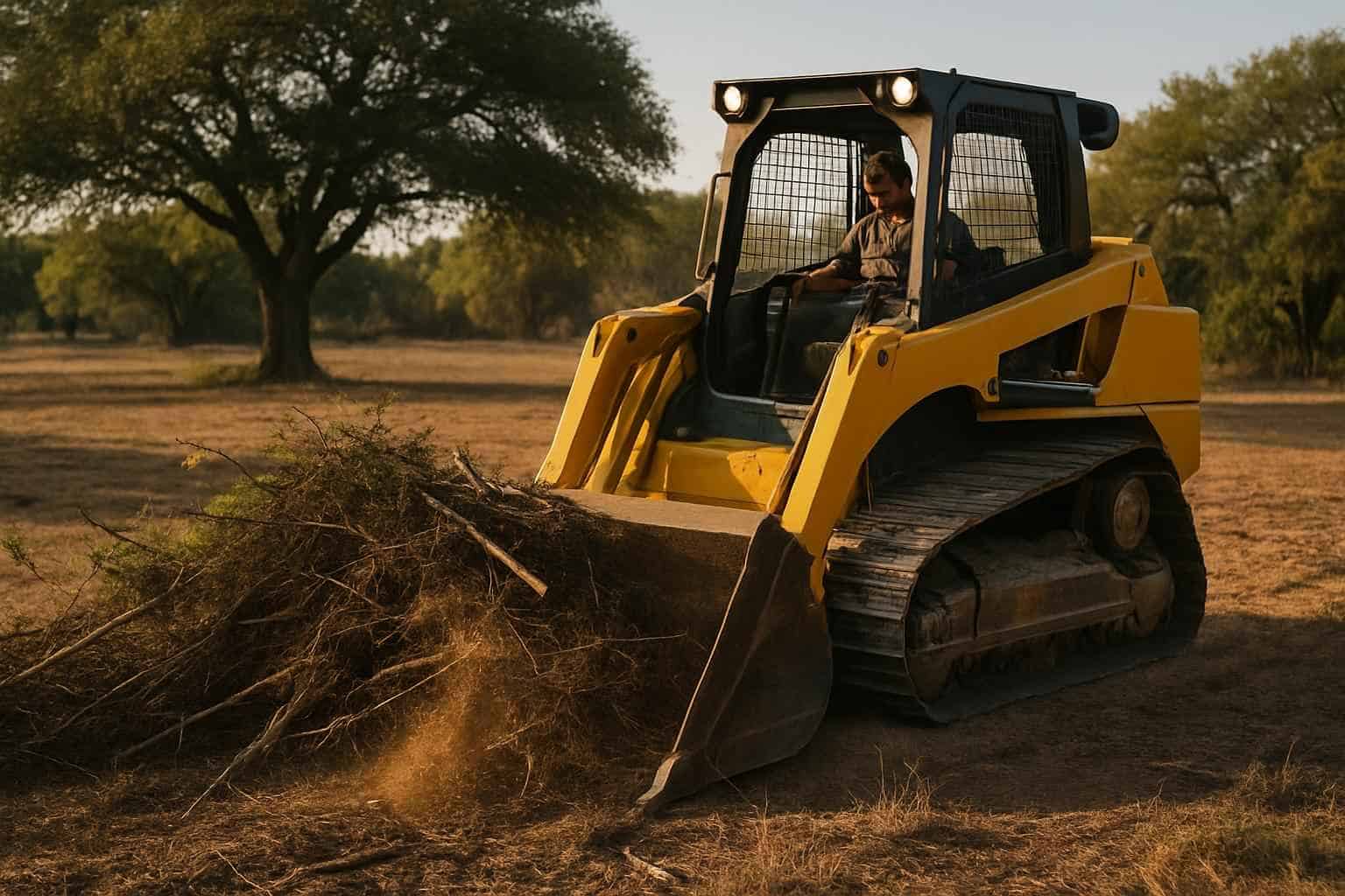 Brush Clearing for New Builds in Waring Texas