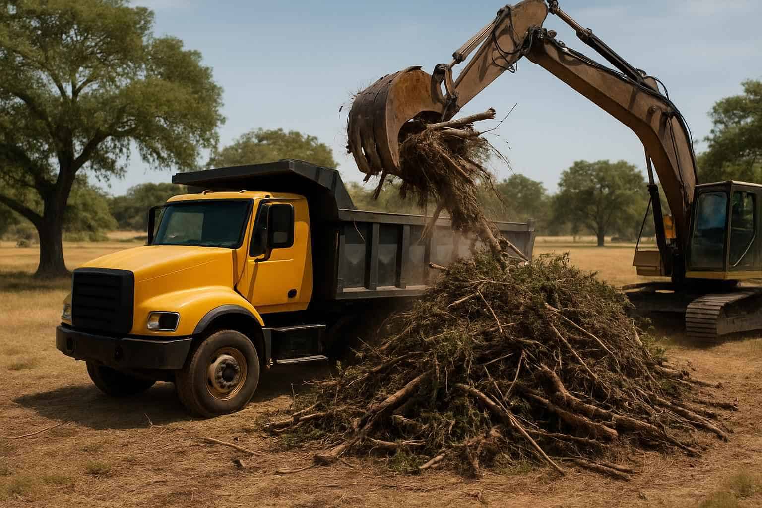 Brush Debris Removal in Waring Texas