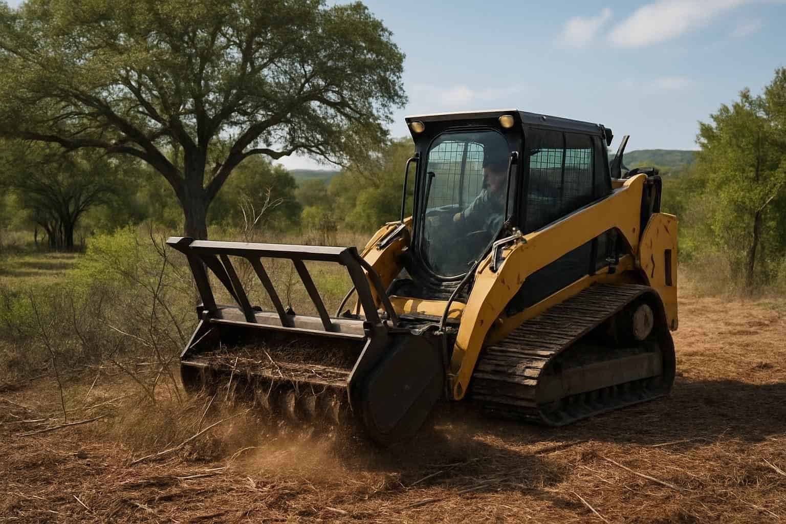 Brush Mulching in Comfort Texas