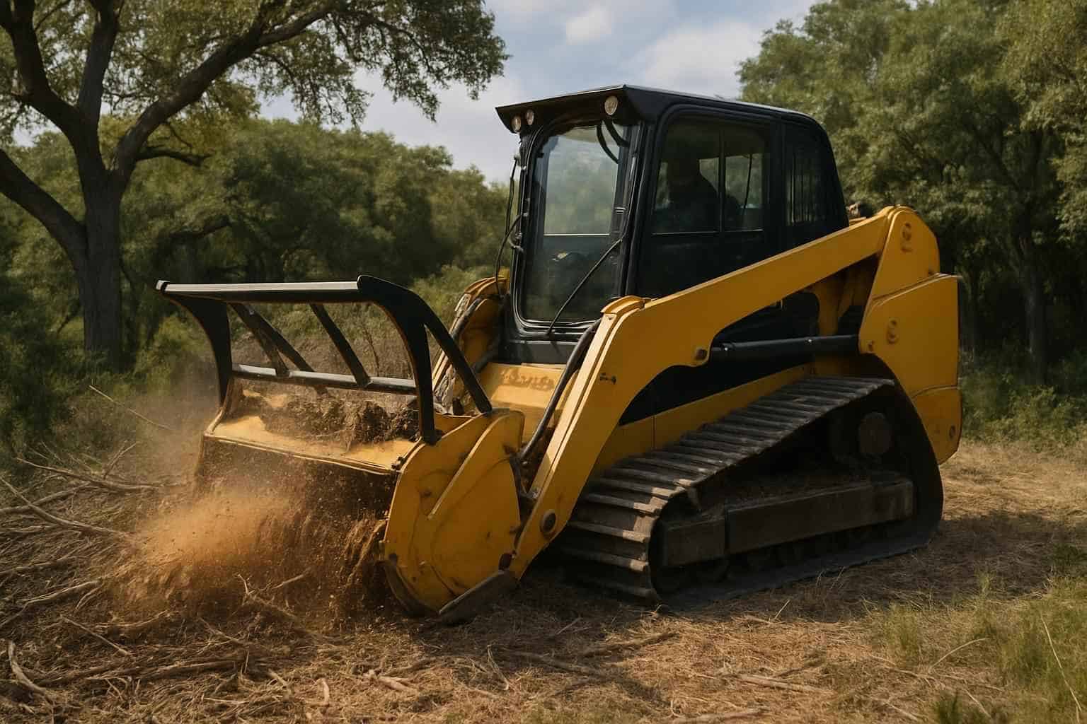 Brush Mulching in Waring Texas