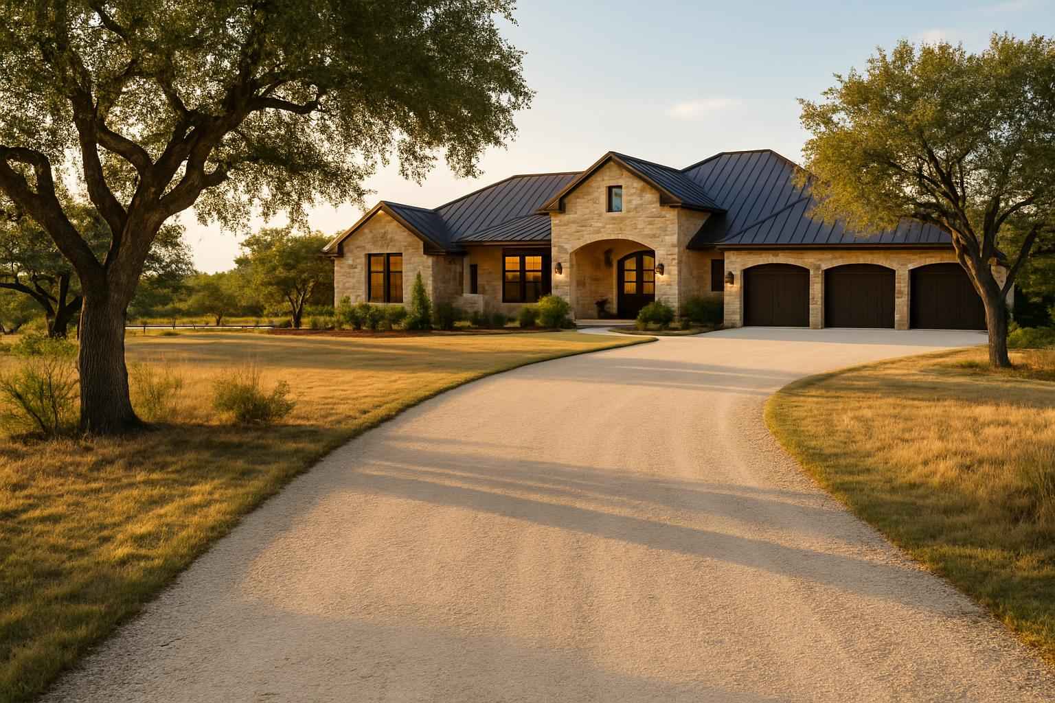 Caliche Driveway in Doss Texas