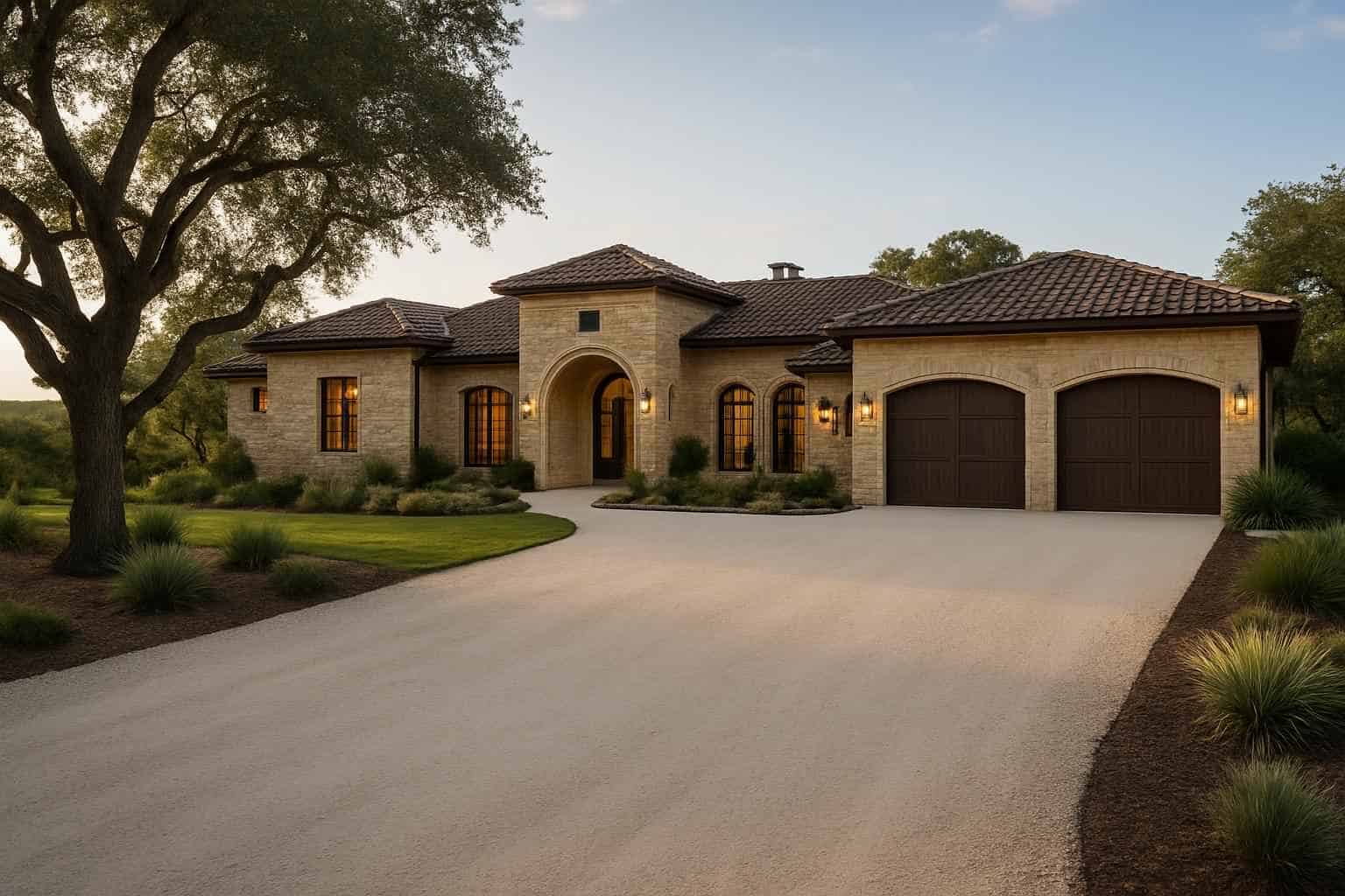 Caliche Driveway in Kerrville Texas