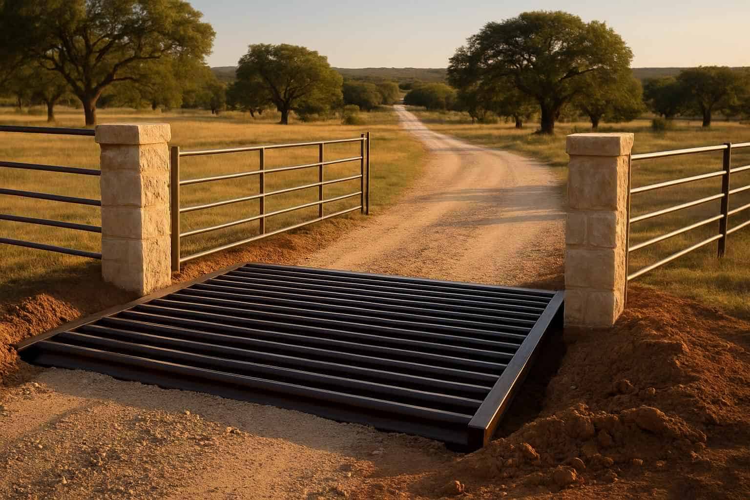 Cattle Guard Installation in Doss Texas