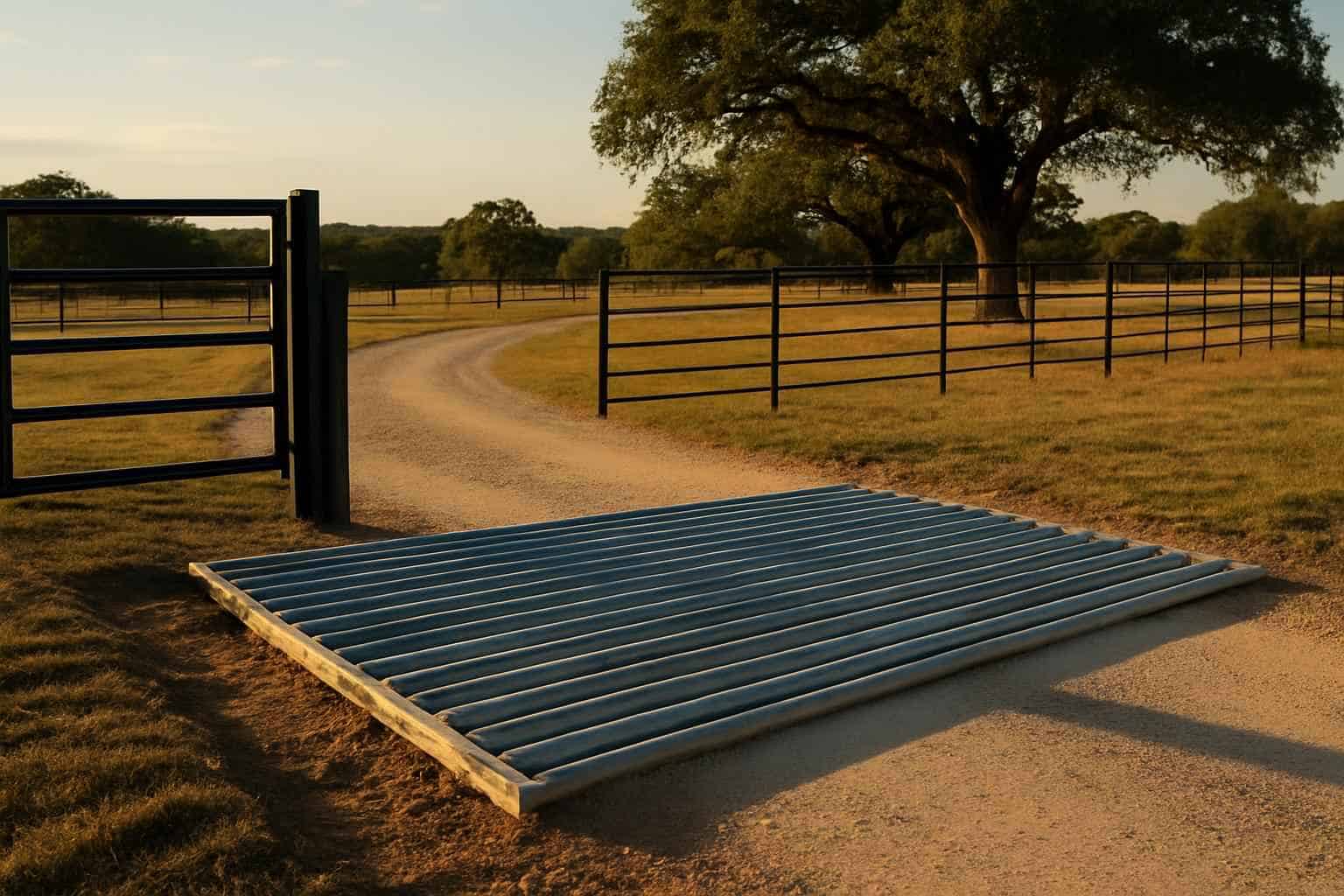 Cattle Guard Installation in Kerrville Texas