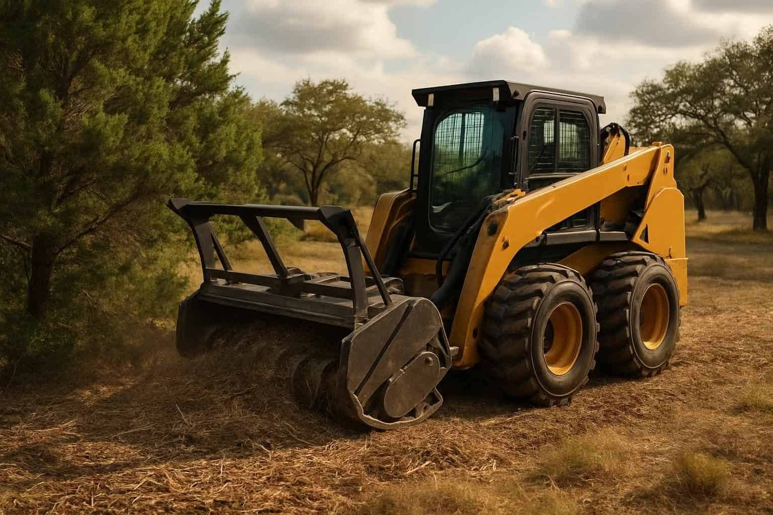 Cedar Brush Mulching in Comfort Texas