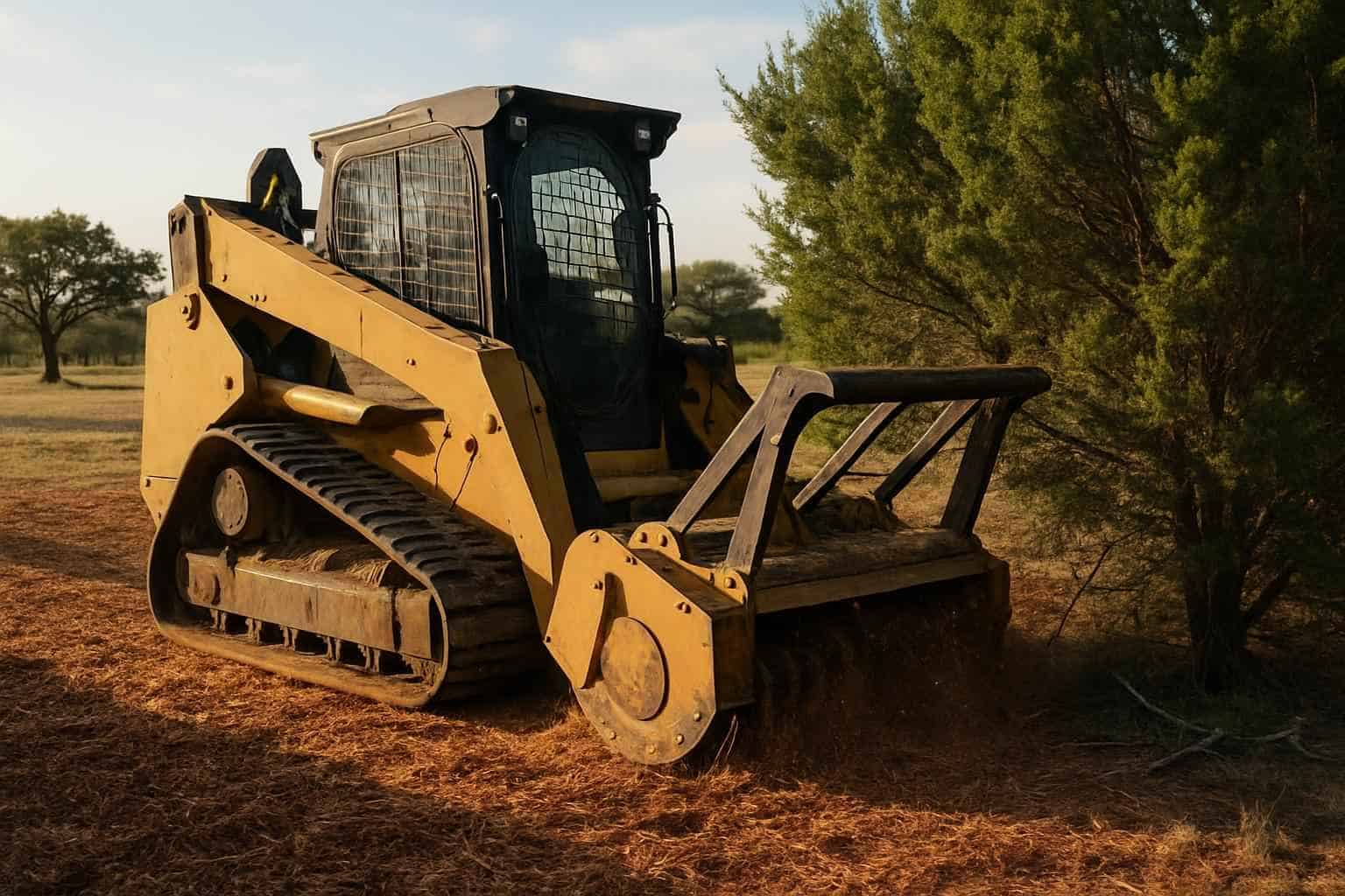 Cedar Brush Mulching in Doss Texas