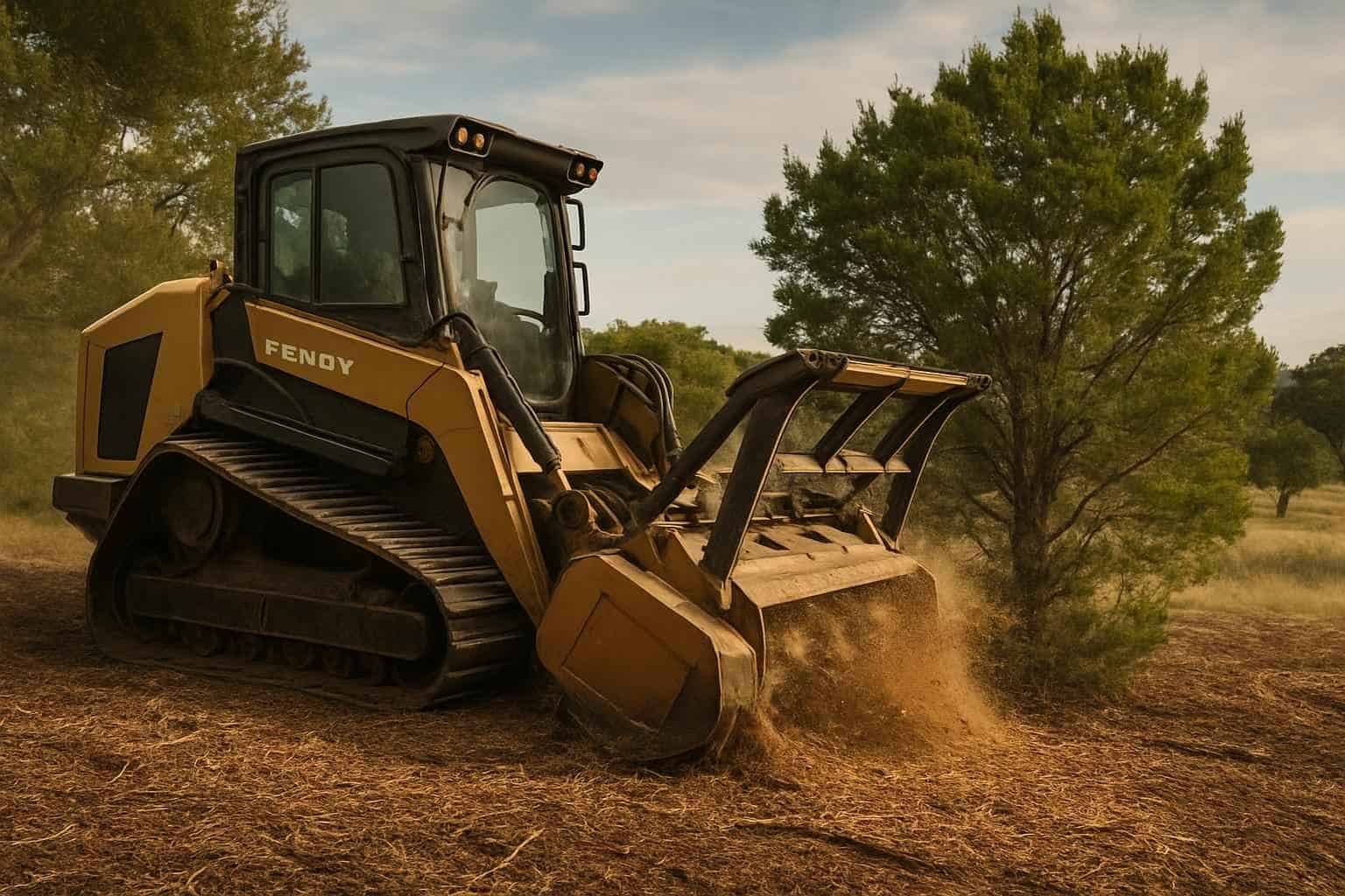 Cedar Brush Mulching in Kerrville Texas