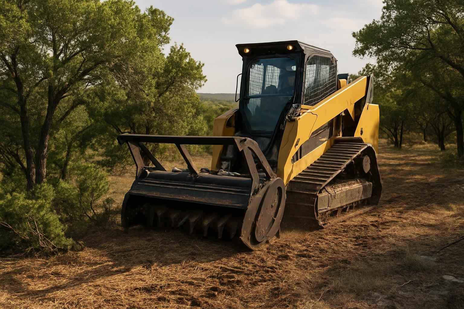 Cedar Clearing with Mulcher in Comfort Texas