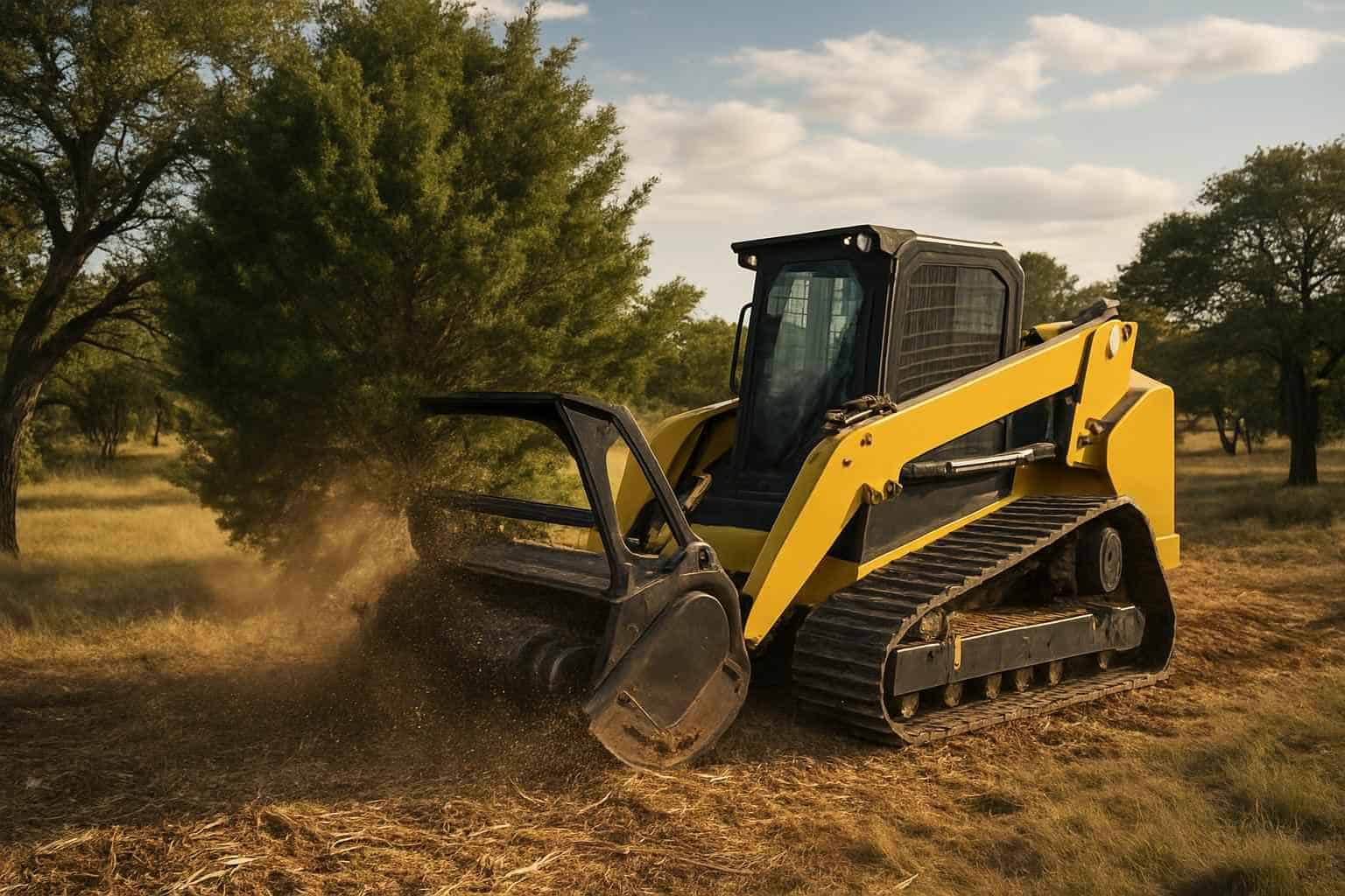 Cedar Clearing with Mulcher in Harper Texas